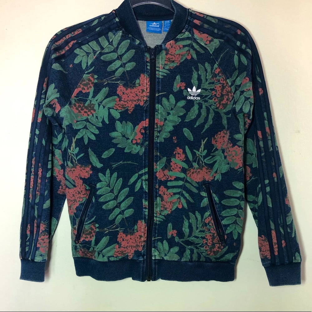 Adidas Zip Up Jacket Sweatshirt Size 11-12 youth